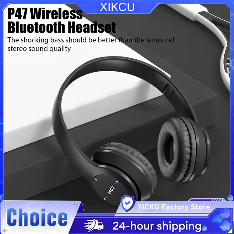 Audiophile Headphone Wired - P47 Wireless Bluetooth Headphone With Microphone