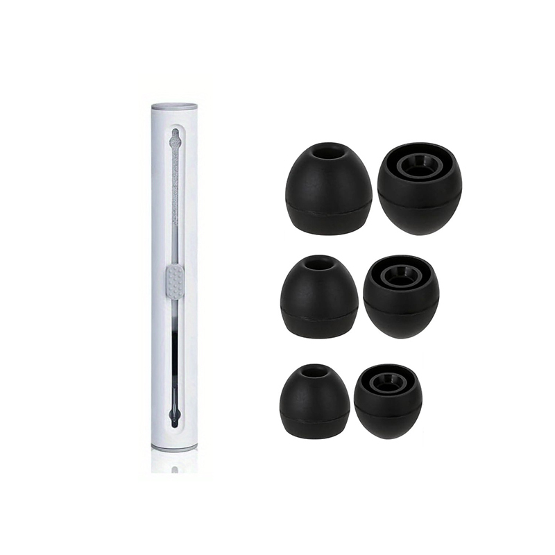 Silicone Ear Tip Replacement - Silicone Earbud Replacement Tips S/M/L, Includes