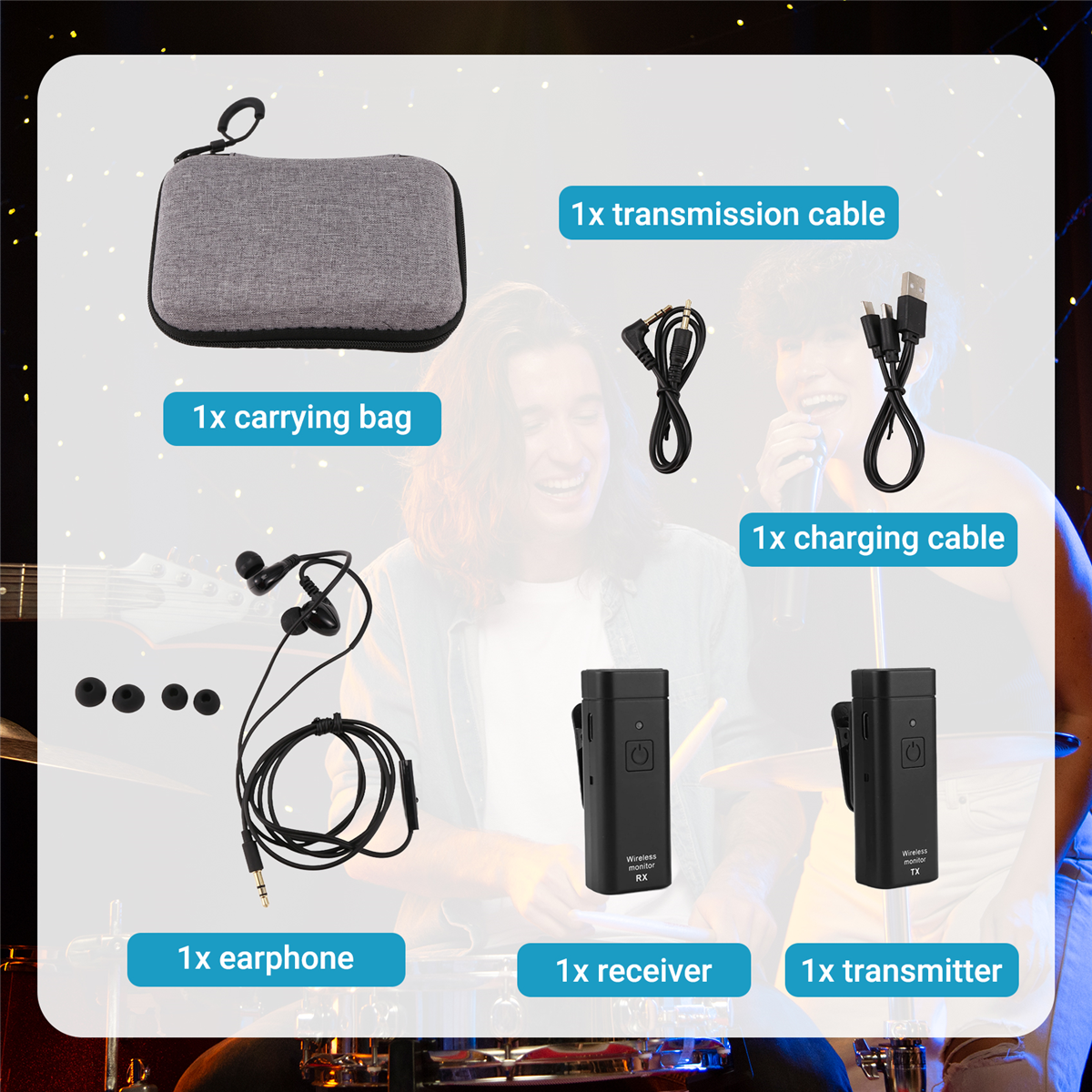 NEW Wireless Earphone Monitori - In Ear Monitor Iem บทวิจารณ์และราคา