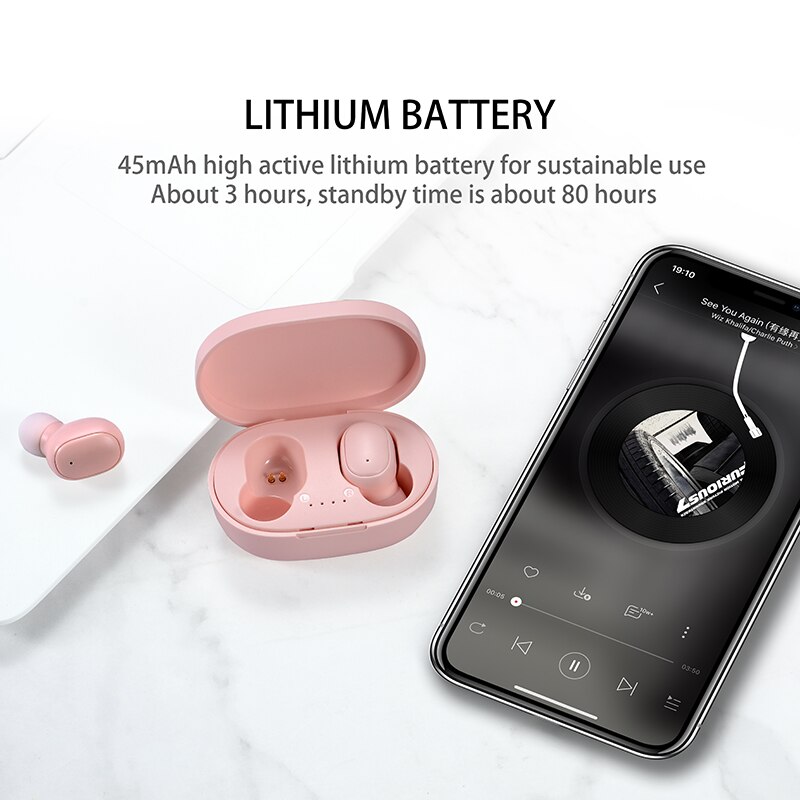 A6S TWS Earphones Wireless Blu - Wireless Earbuds Tws บทวิจารณ์และราคา