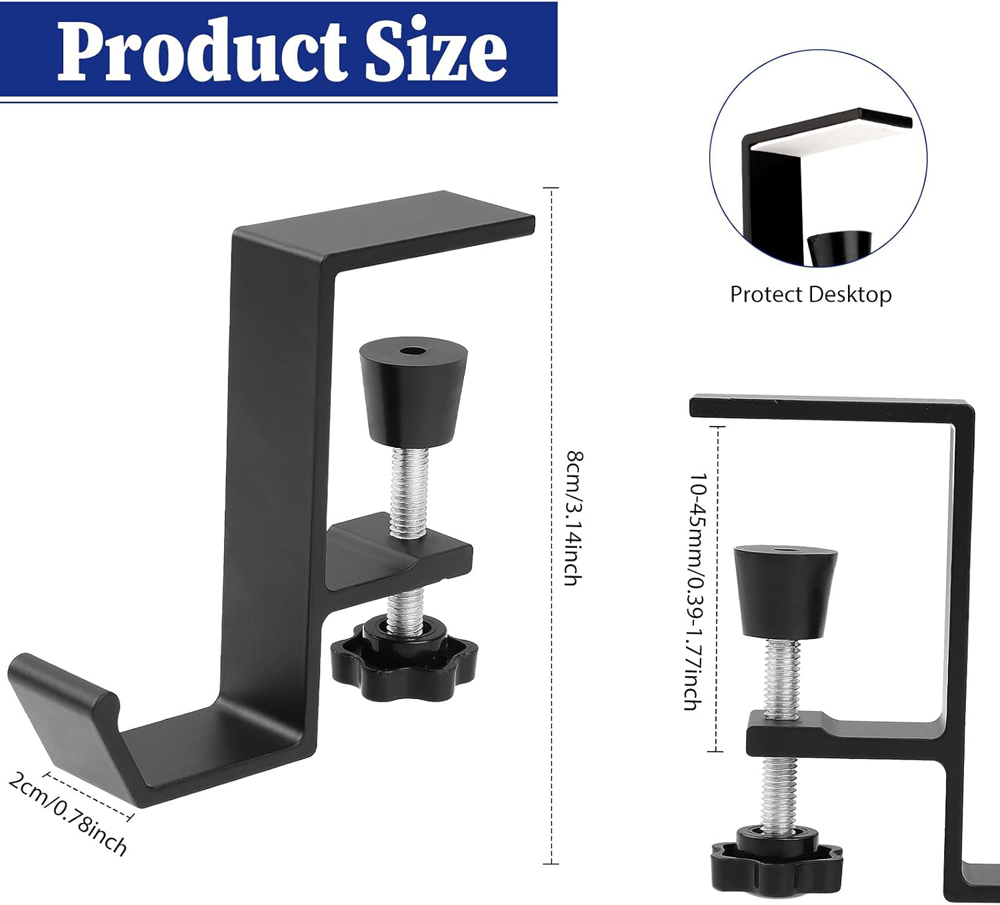 Aluminum Alloy Headphone Hook  - Headphone Stand Desk บทวิจารณ์และราคา