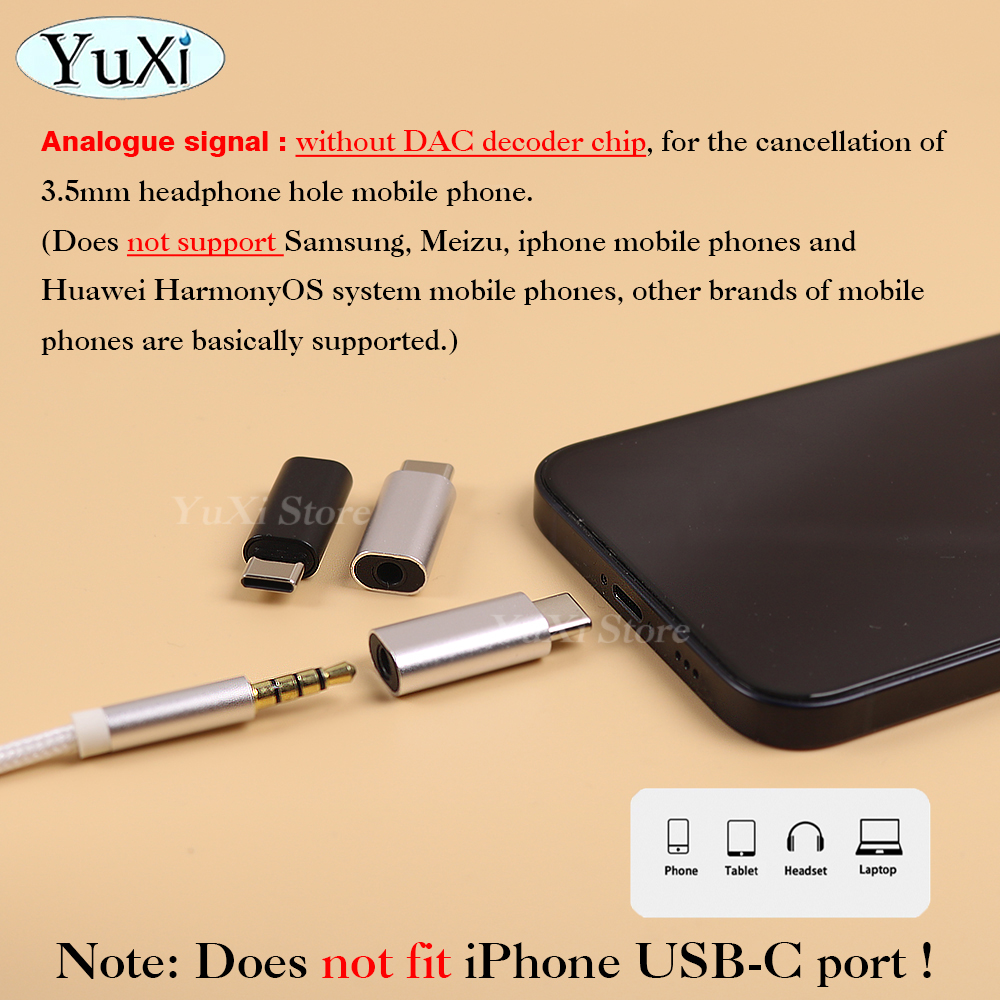 1Pc Type-C to 3.5mm Earphone A - Cable Extension 3.5 บทวิจารณ์และราคา