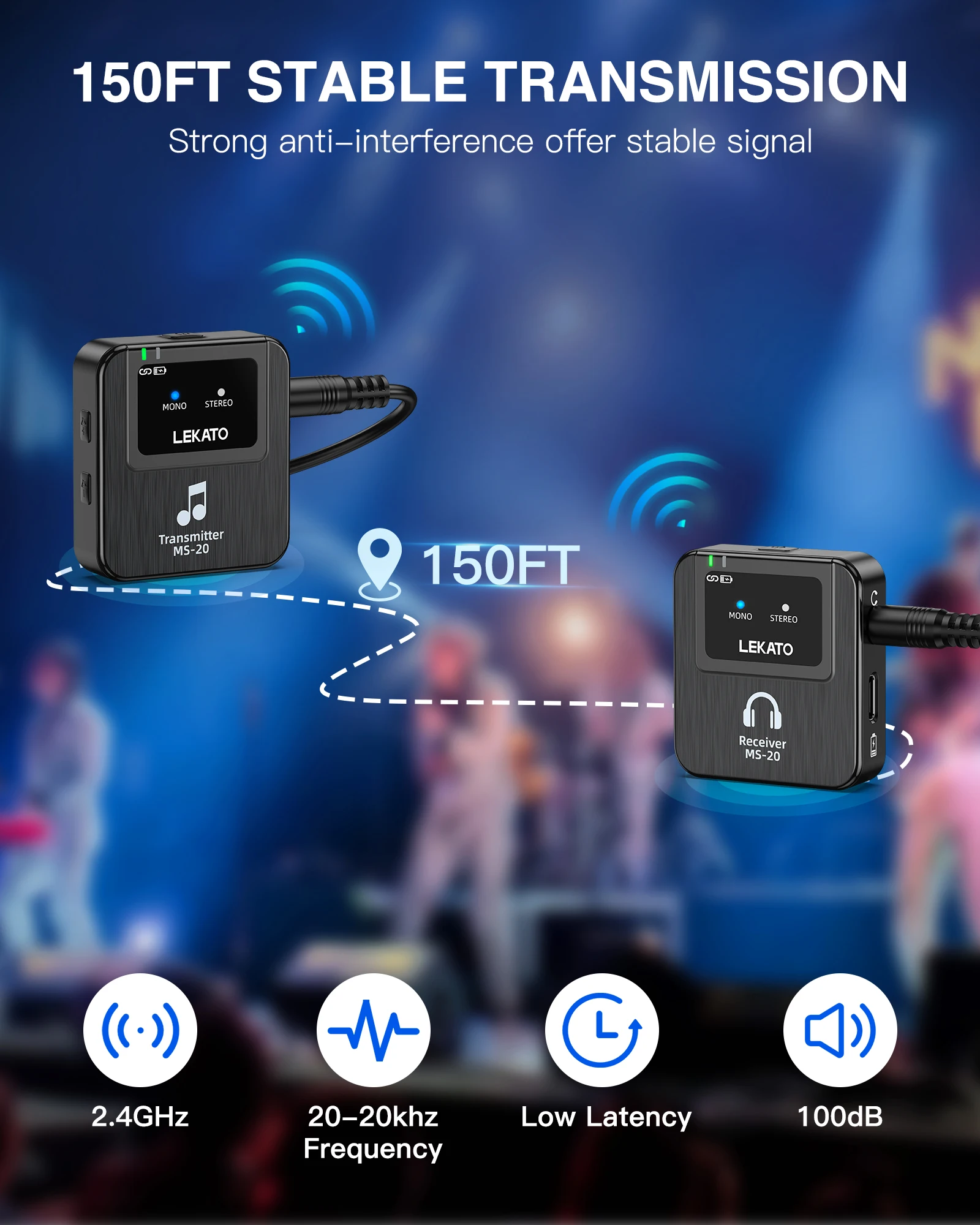 Lekato Wireless In-Ear Monitor - In Ear Monitor Iem บทวิจารณ์และราคา