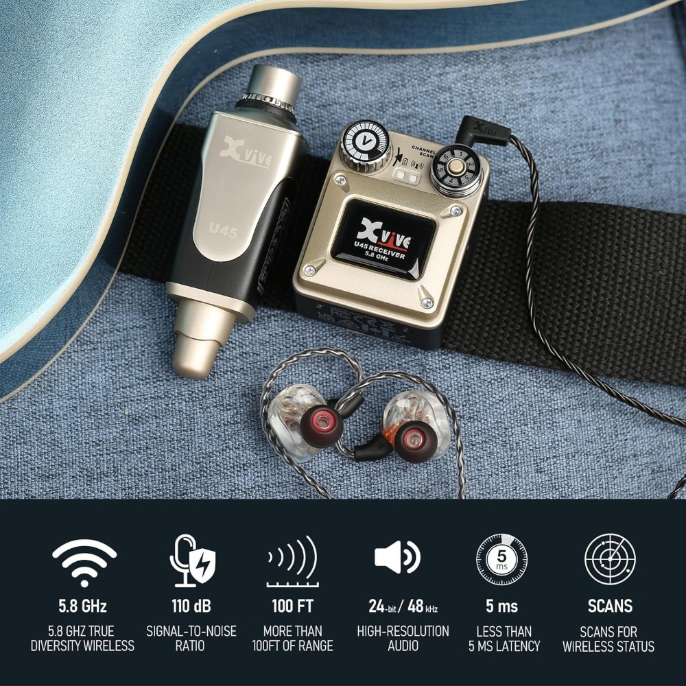 Xvive U45 Wireless in Ear Moni - In Ear Monitor Iem บทวิจารณ์และราคา