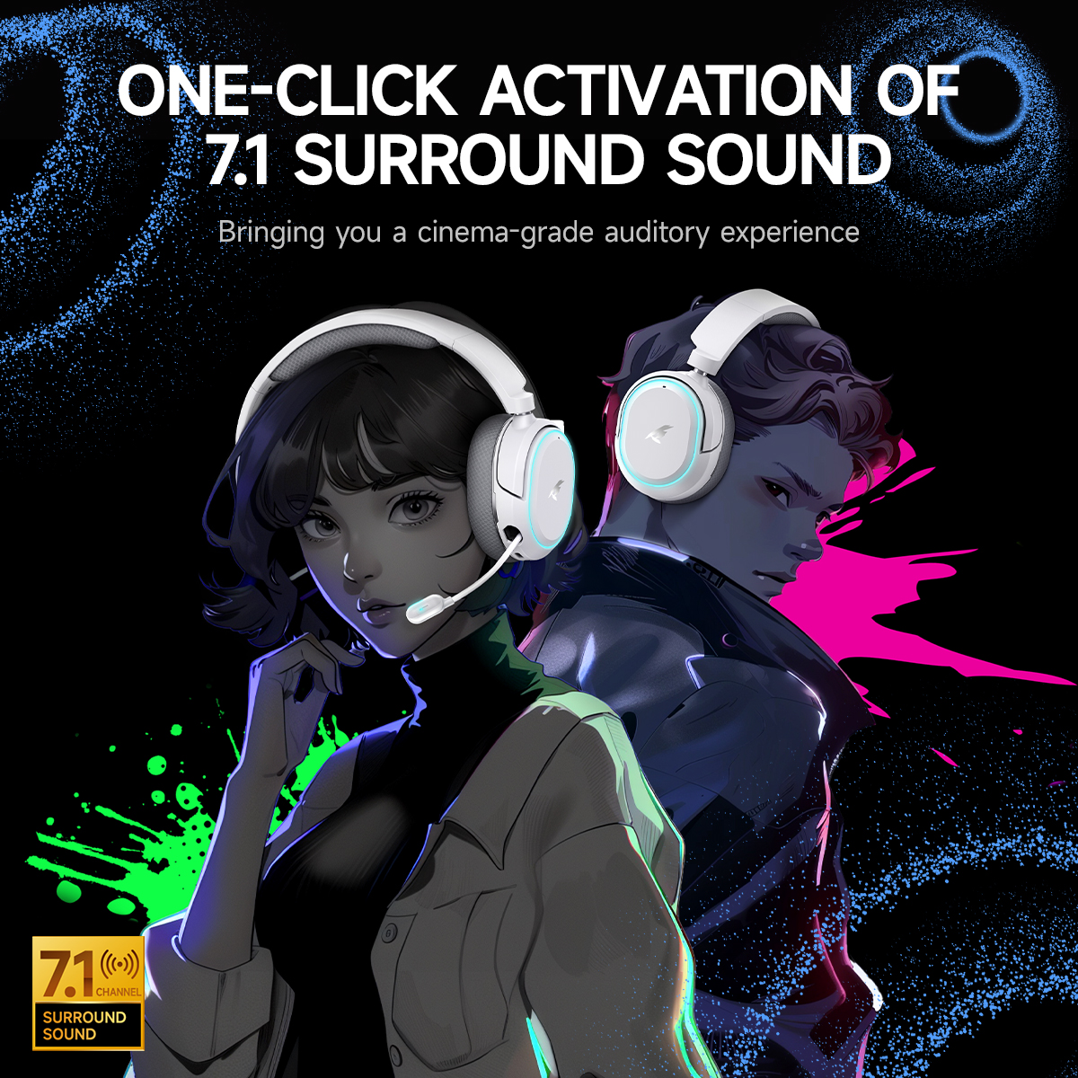 Picun G2 2.4GHz Bluetooth Wire - Gaming Headset Rgb บทวิจารณ์และราคา