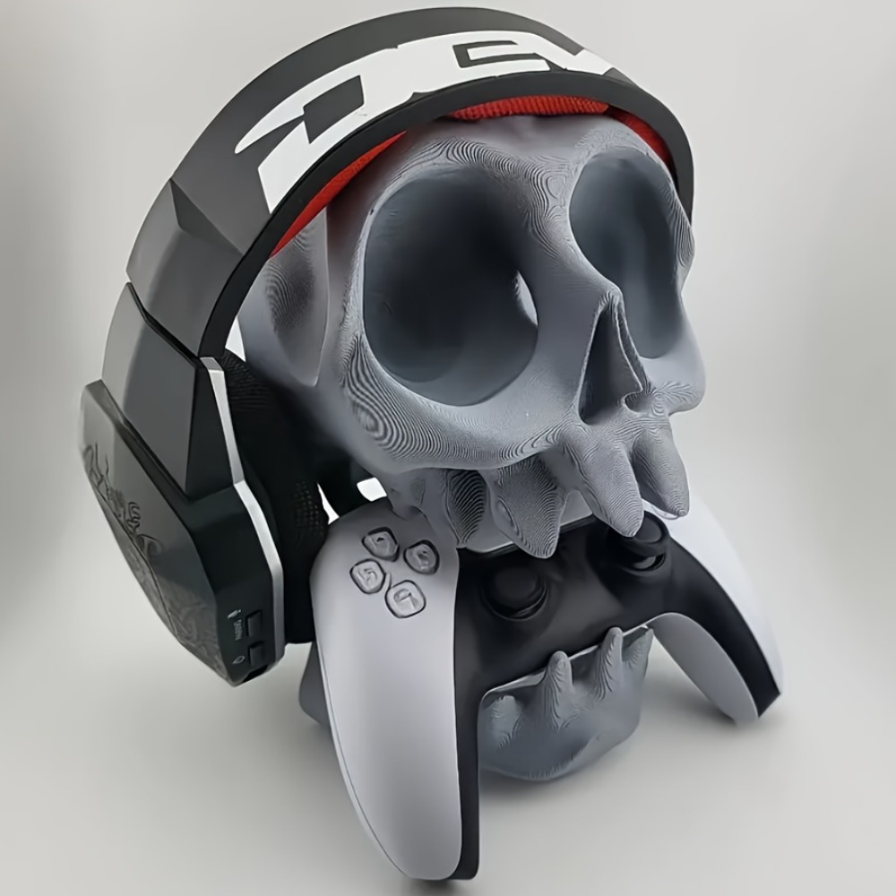 Skull Shaped Controller Stand  - Headphone Stand Desk บทวิจารณ์และราคา