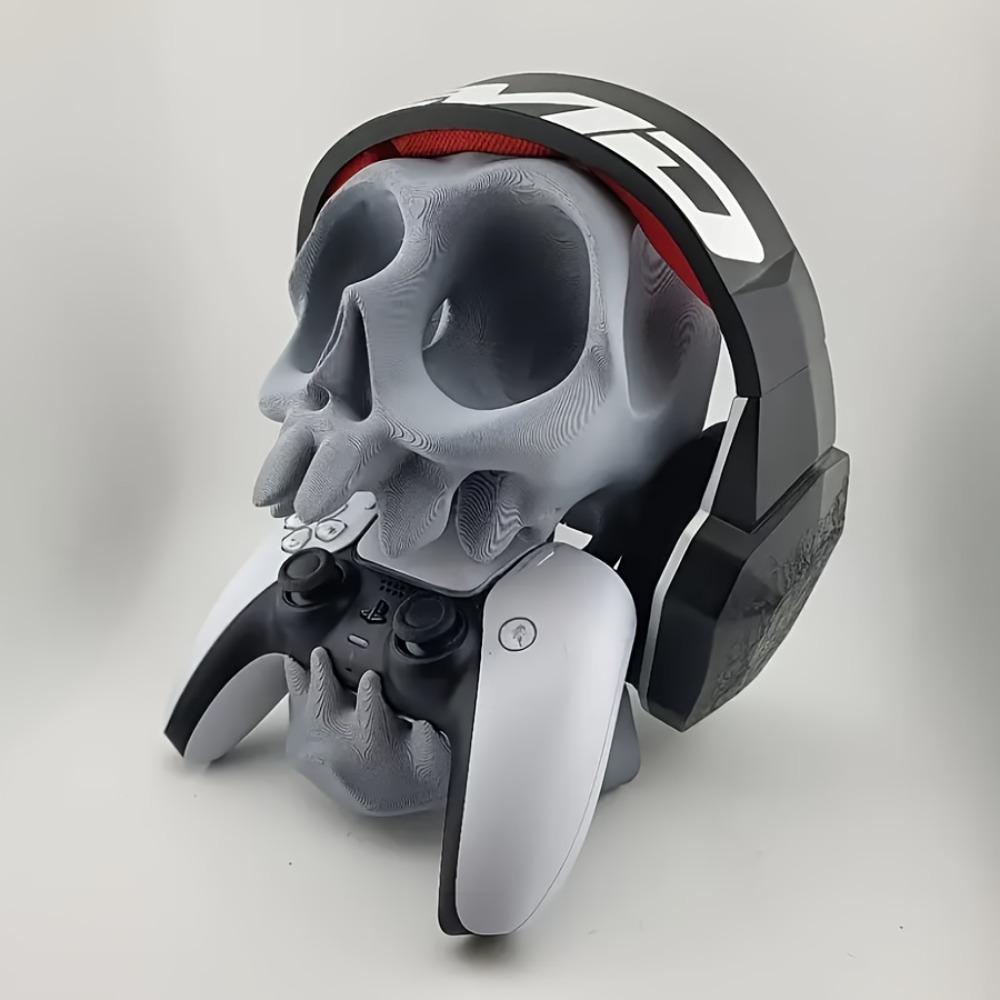 Skull Shaped Controller Stand  - Headphone Stand Desk บทวิจารณ์และราคา