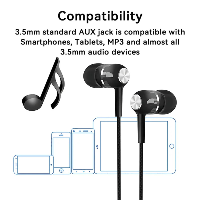 1/2/3/4Pcs 3.5mm Wired Earphon - Wired Earphone Mic บทวิจารณ์และราคา