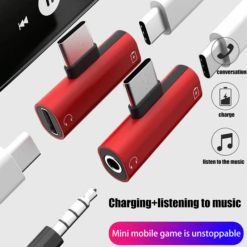 USB Type-C To 3.5 Mm Headphone - Earphone Splitter Jack บทวิจารณ์และราคา
