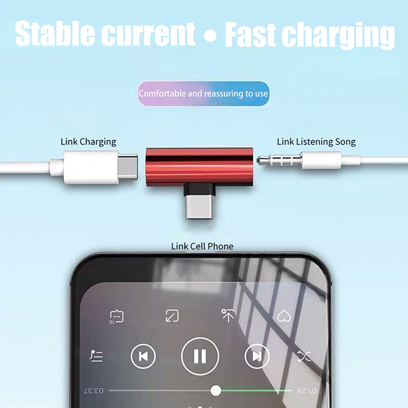 USB Type-C To 3.5 Mm Headphone - Earphone Splitter Jack บทวิจารณ์และราคา