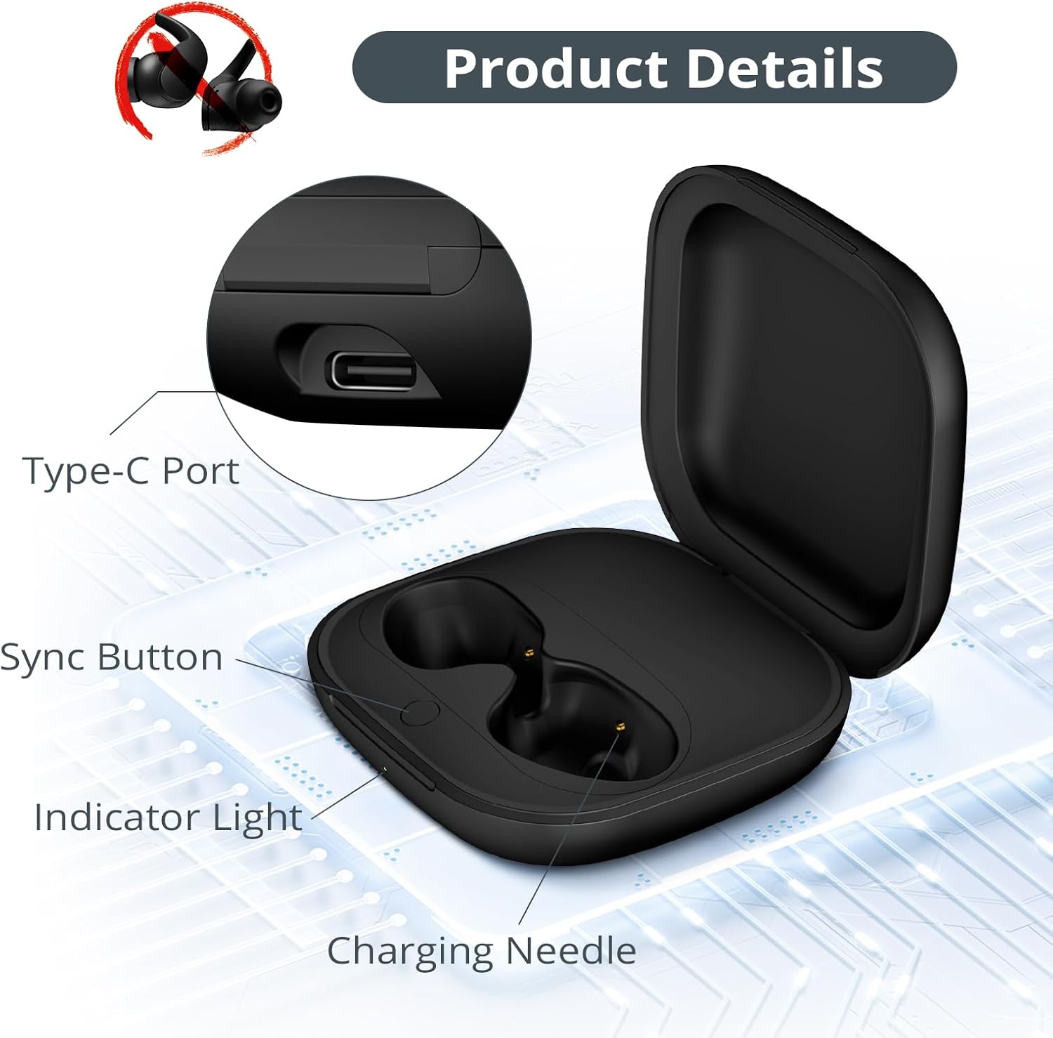700mAh Battery Earphone Chargi - Earbuds Charging Case บทวิจารณ์และราคา