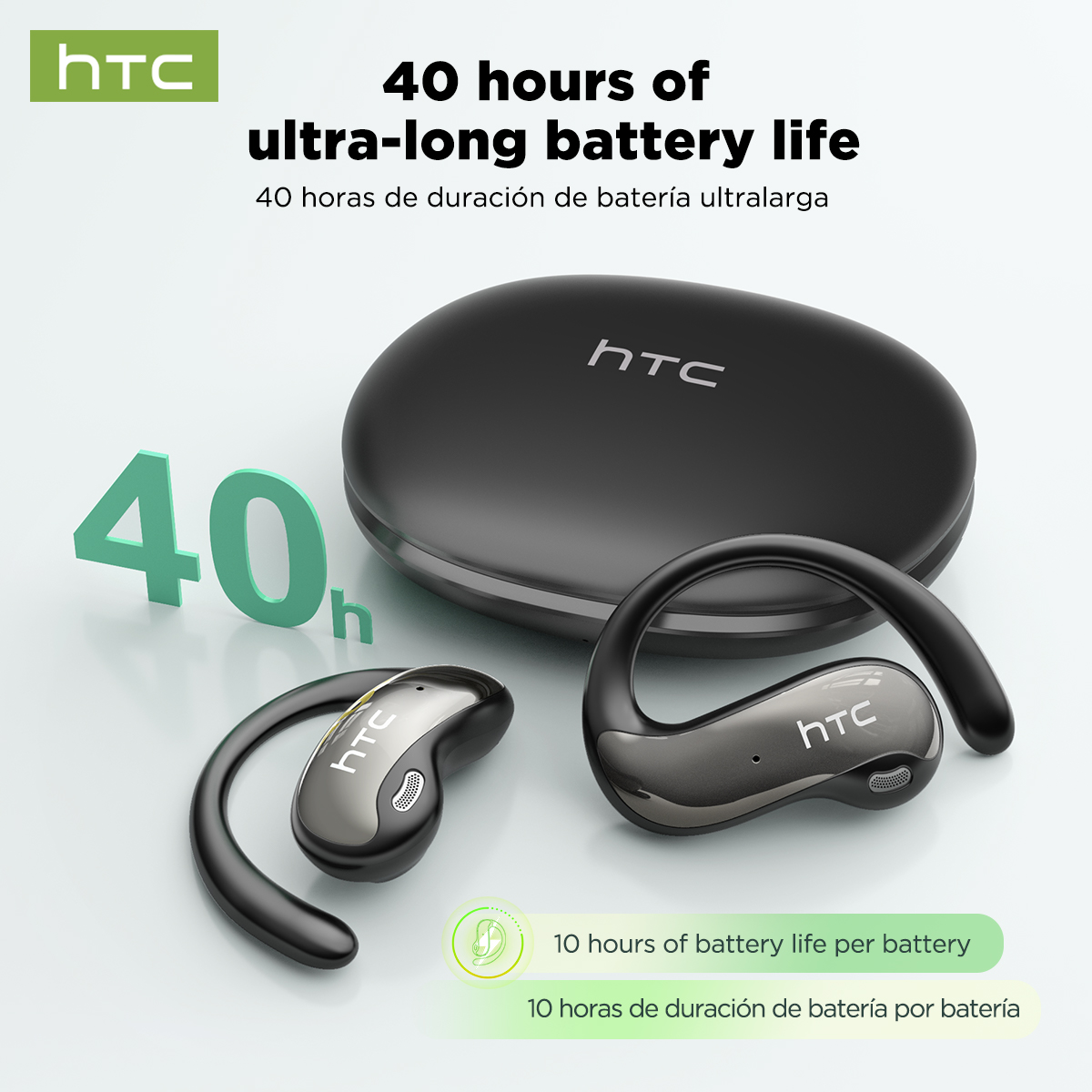 HTC NE19 Bluetooth Earphones A - Sports Earphone Hook บทวิจารณ์และราคา