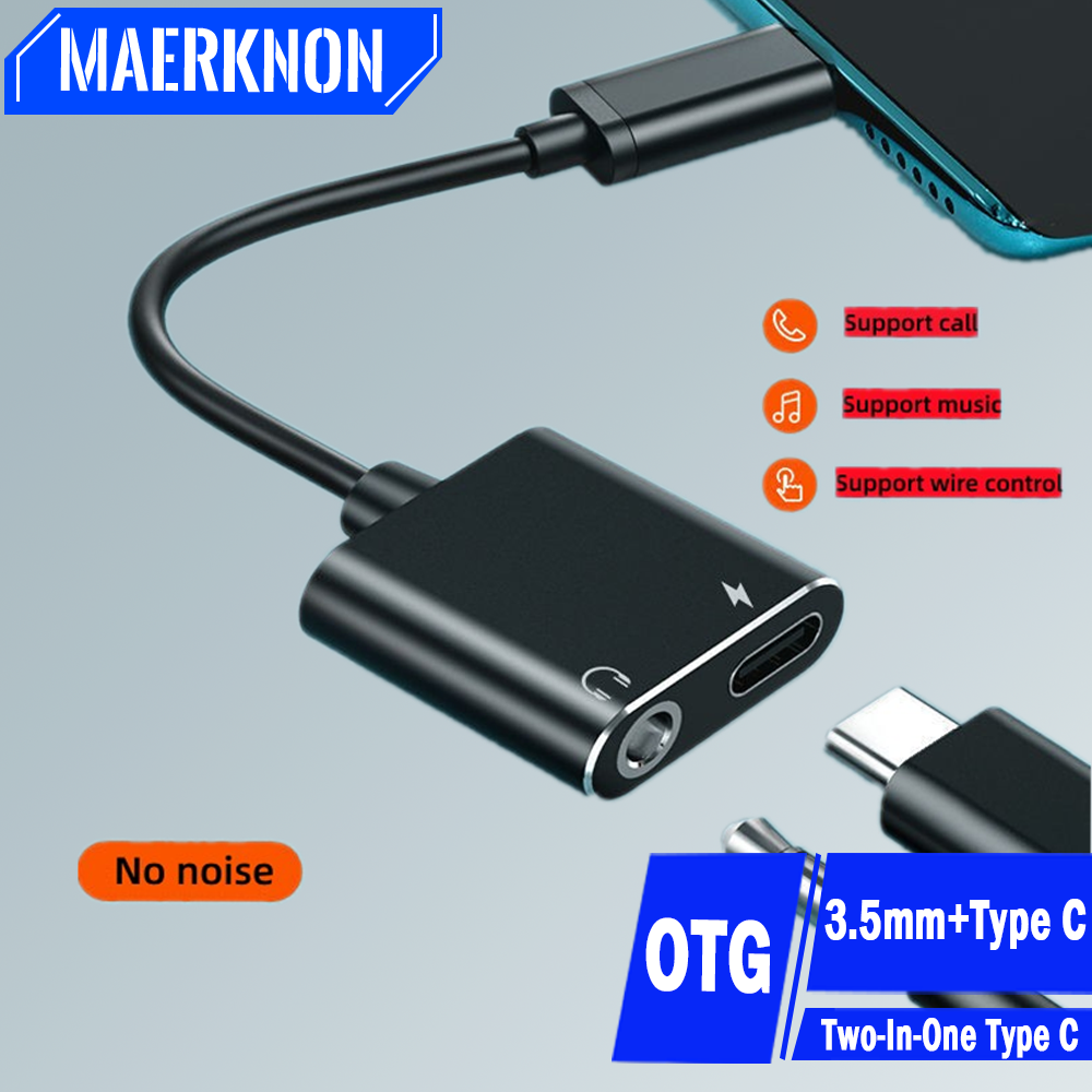 2 in 1 Audio Adapter Type C To - Audiophile Headphone Wired บทวิจารณ์และราคา
