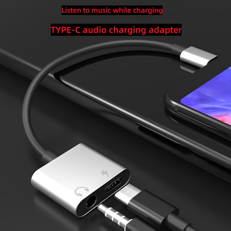 2 in 1 Audio Adapter Type C To - Audiophile Headphone Wired บทวิจารณ์และราคา