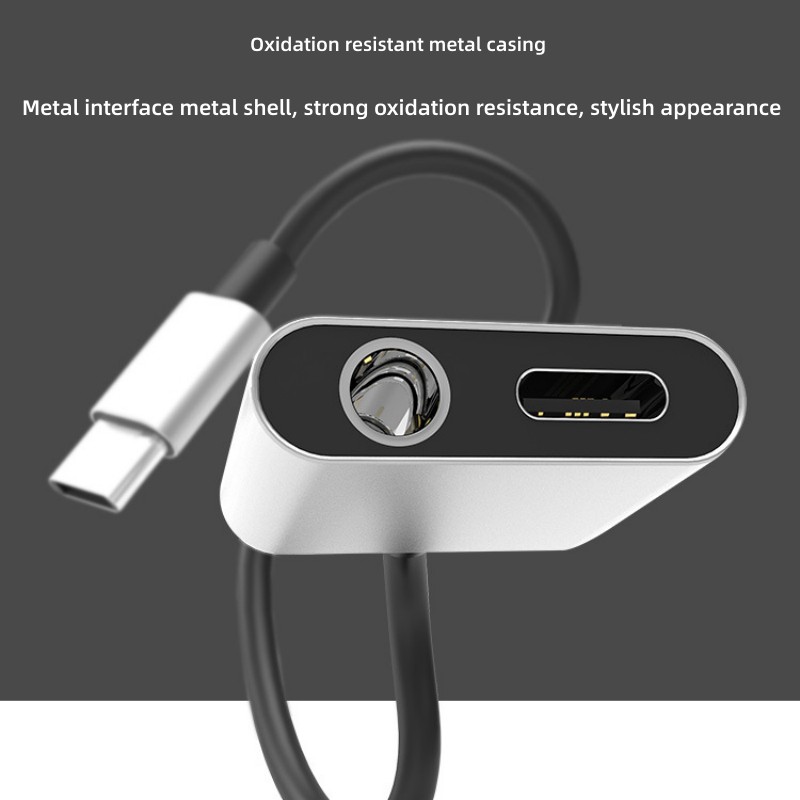 2 in 1 Audio Adapter Type C To - Audiophile Headphone Wired บทวิจารณ์และราคา