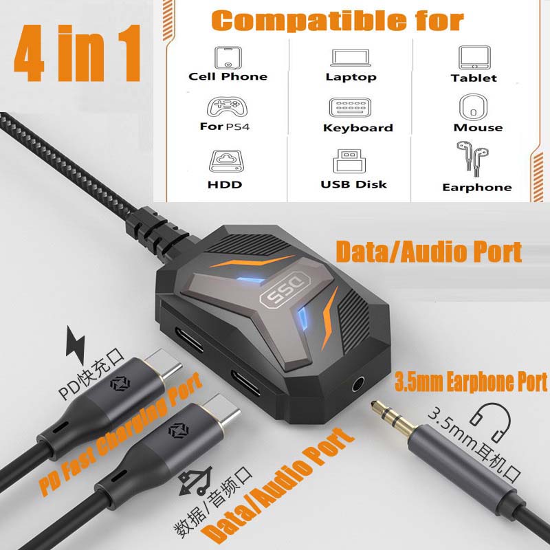 Type C Splitter USB C to 3.5mm - Earphone Splitter Jack บทวิจารณ์และราคา
