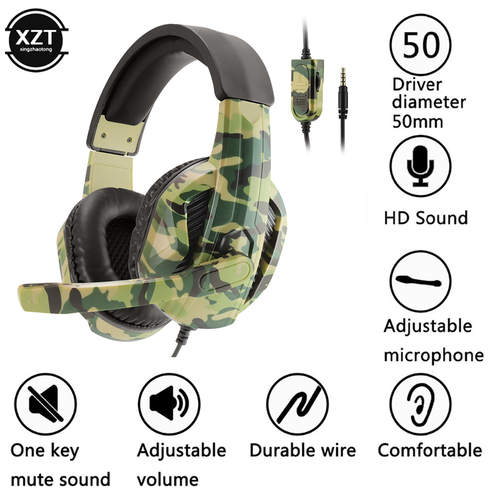 Camouflage Gaming Headset 3.5m - Gaming Headset Rgb บทวิจารณ์และราคา