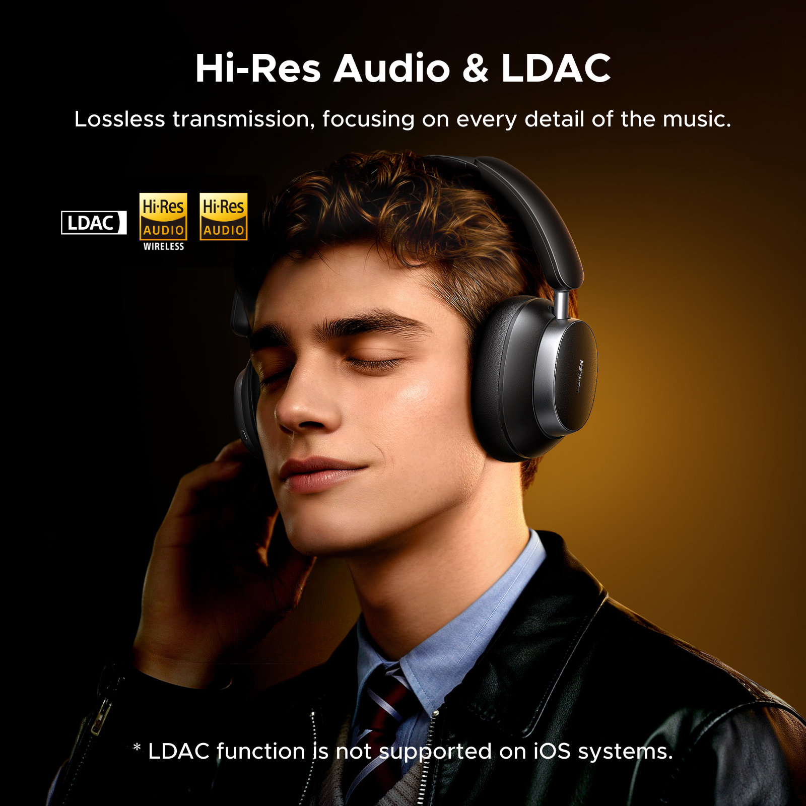 UGREEN Studio Pro 48dB ANC Wir - Audiophile Headphone Wired บทวิจารณ์และราคา
