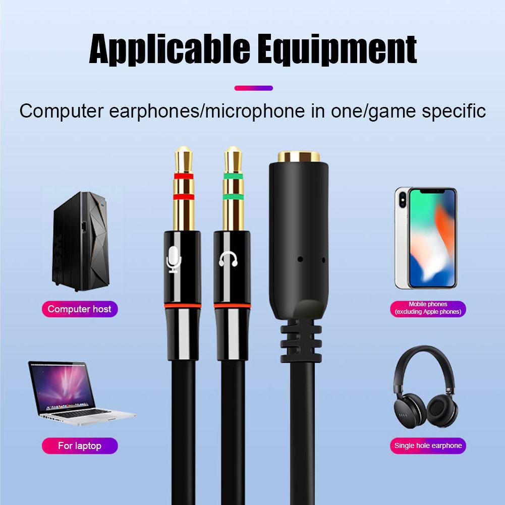 Headphone Microphone Audio Con - Audio Splitter Y บทวิจารณ์และราคา